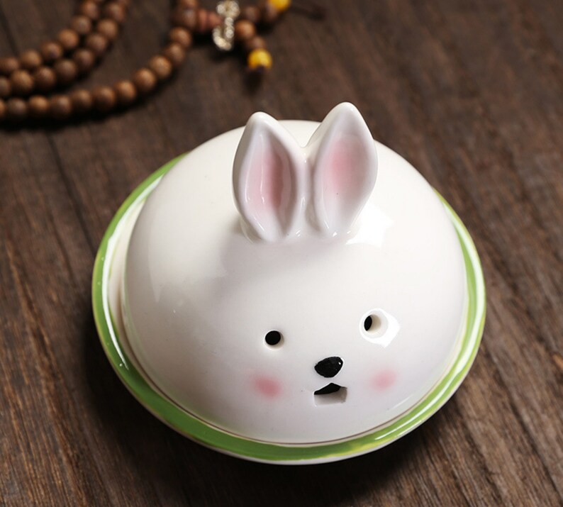 Handemade Incense Holder Incense burner Cute Rabbit Classic Ornament Home Deco Design Indoor