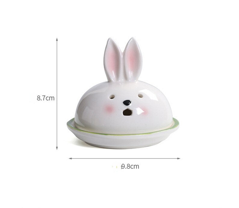 Handemade Incense Holder Incense burner Cute Rabbit Classic Ornament Home Deco Design Indoor