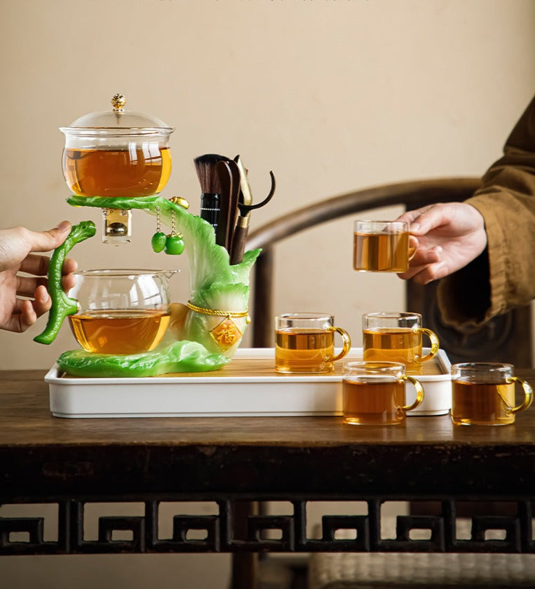 this is an automatic glass teapot