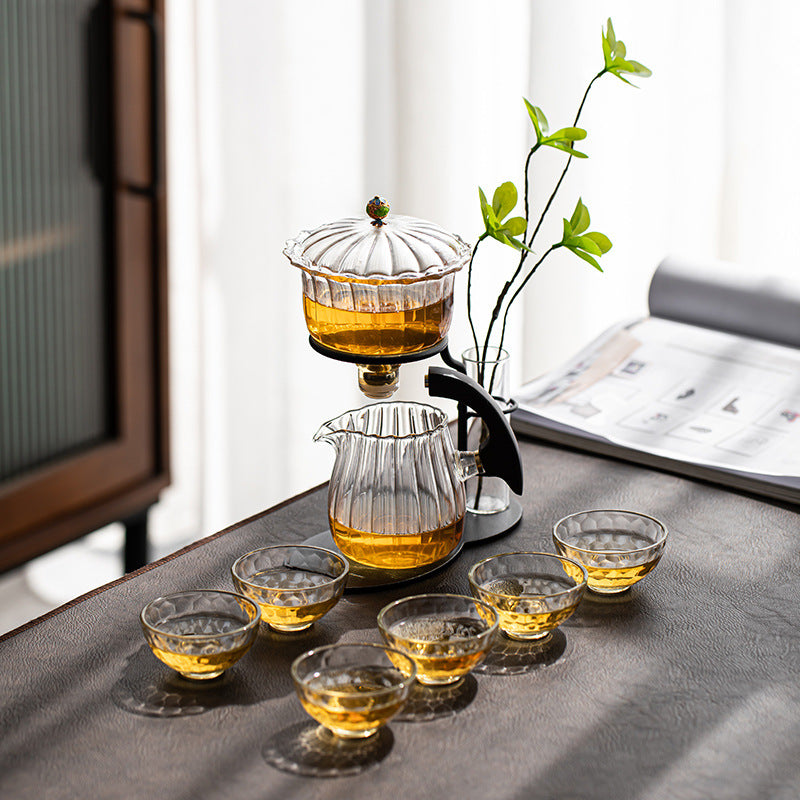 Handmade Original Glass Magnetic Teapot Timing Teapot Brewing Teapot H –  ChinaMoon