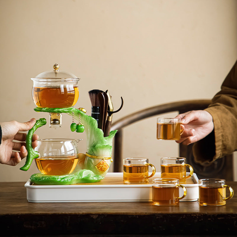 this is an automatic glass teapot