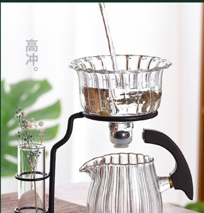 This is high borosilicate glass teapot.this is a automatic teapot