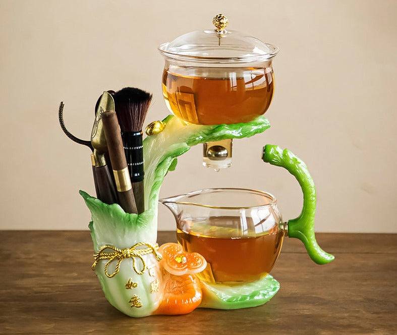 this is an automatic glass teapot