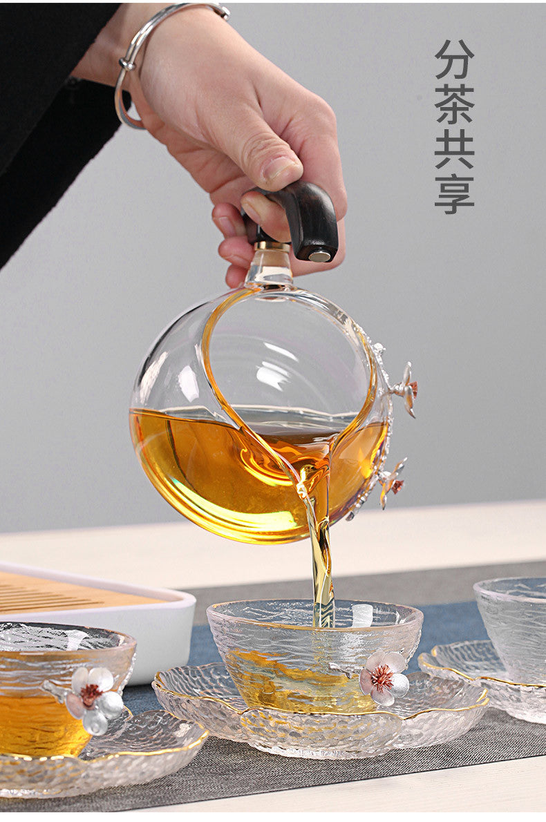 Side Handle Teapothigh Borosilicate Glass Teapotglass 
