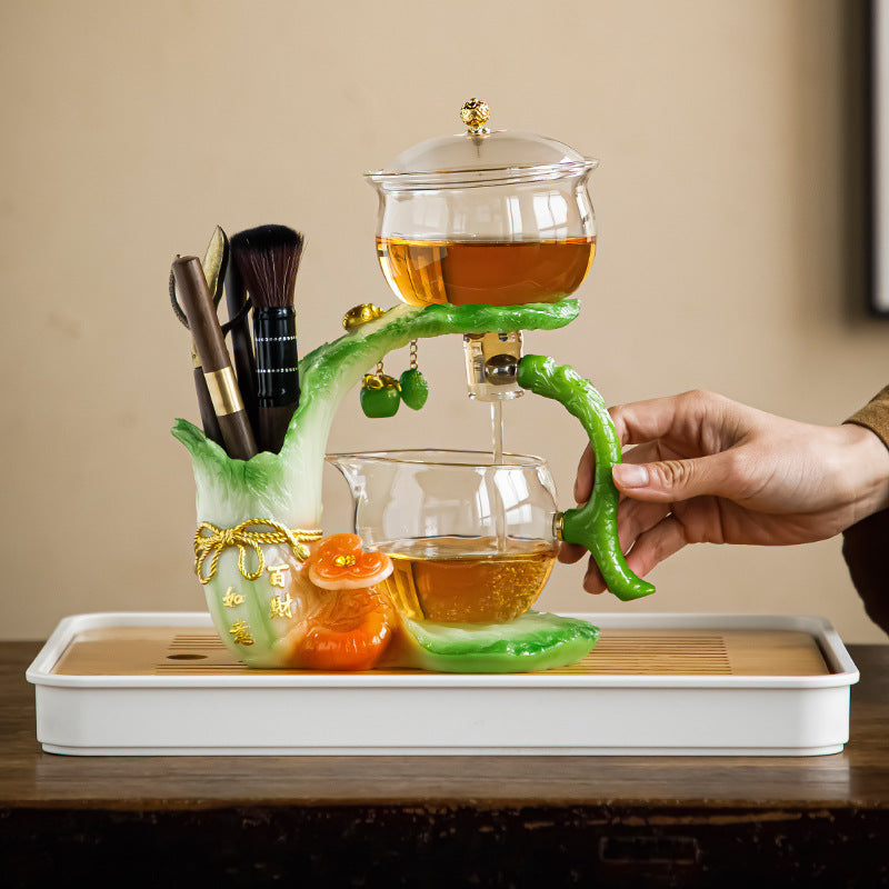 this is an automatic glass teapot