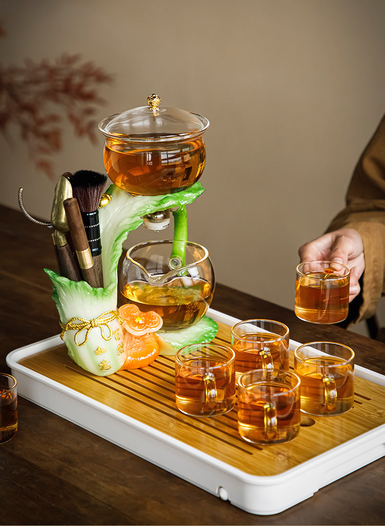 this is an automatic glass teapot