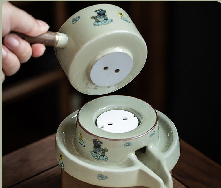 this is an automatic ceramic teapot