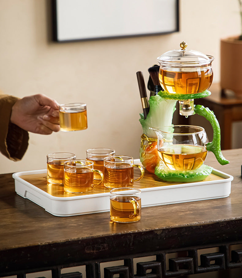 this is an automatic glass teapot