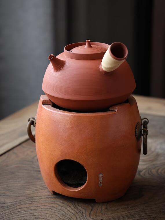 This is a pottery kettle