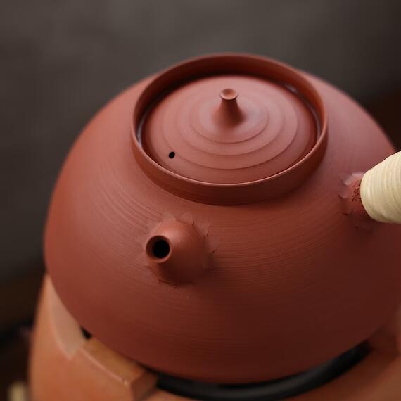 This is a pottery kettle