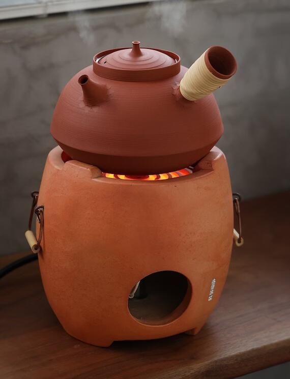 This is a pottery kettle