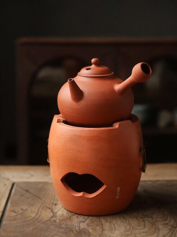 This is a pottery kettle