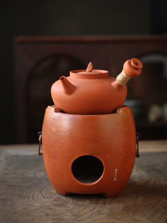 This is a pottery kettle