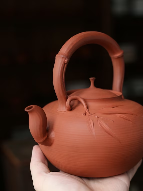 This is a pottery kettle