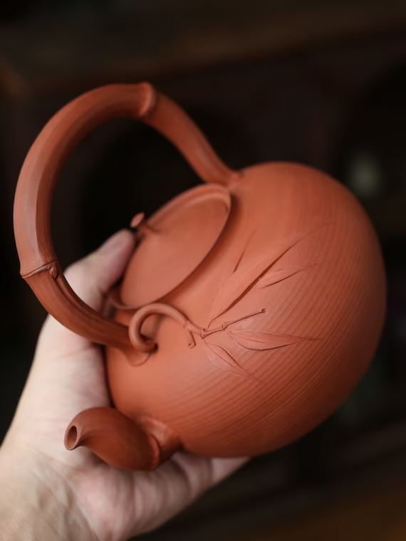 This is a pottery kettle