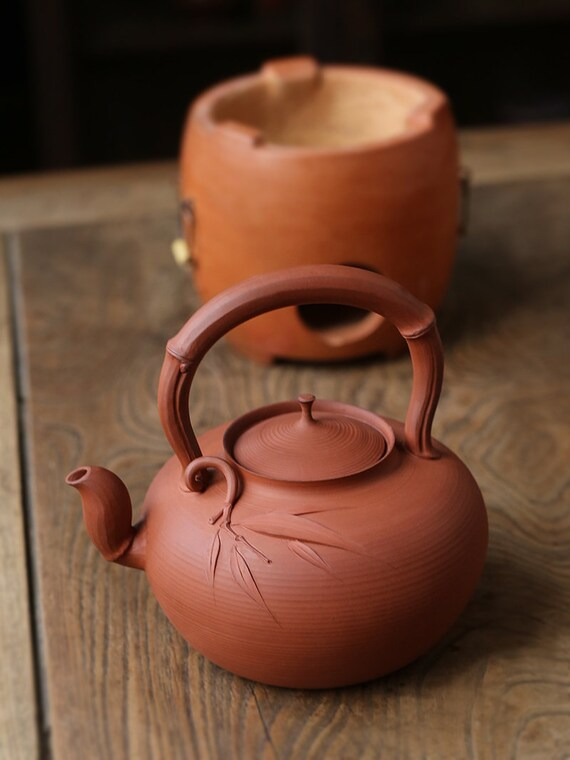 This is a pottery kettle