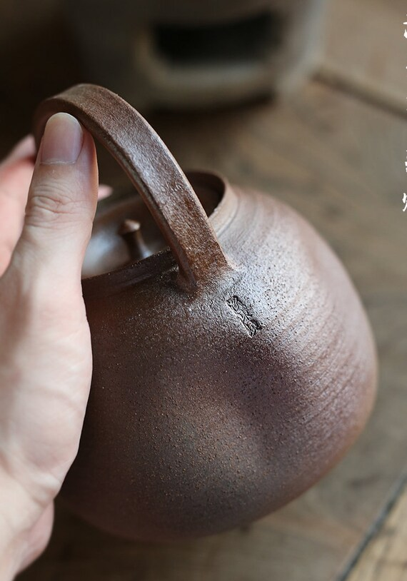 This is a pottery kettle