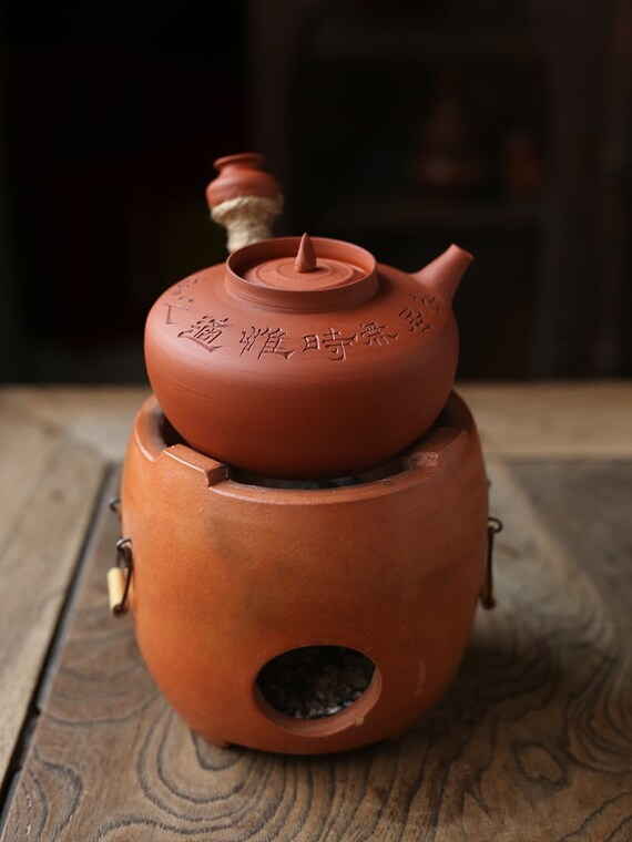 This is a pottery kettle