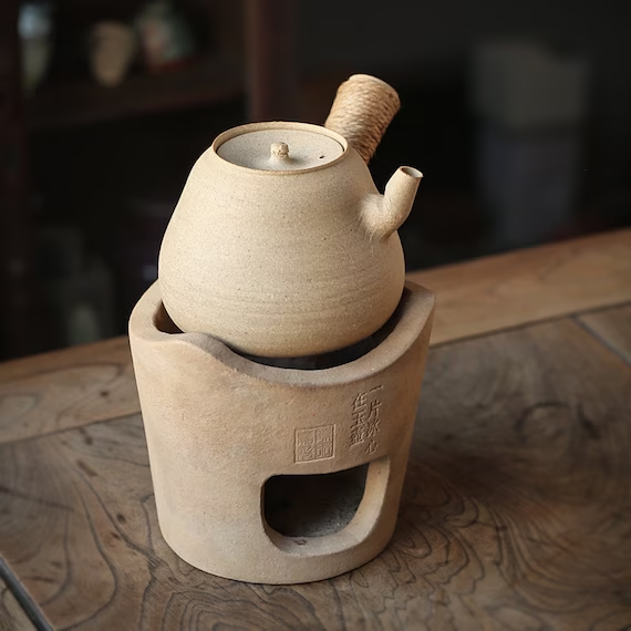 This is a pottery kettle