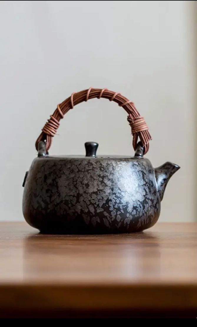 This is a pottery kettle