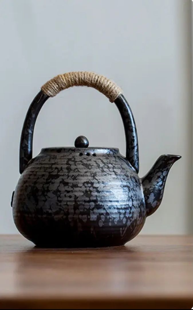 This is a pottery kettle