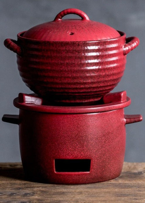 This is a soda glaze stove