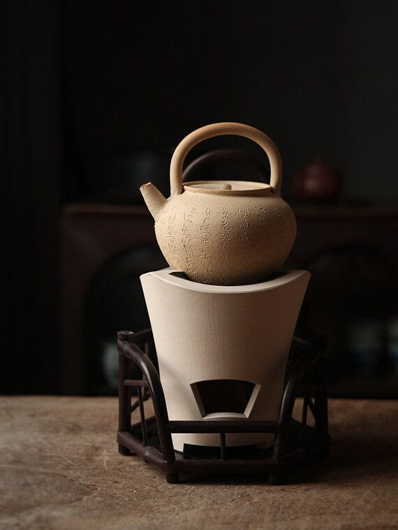 This is a pottery kettle