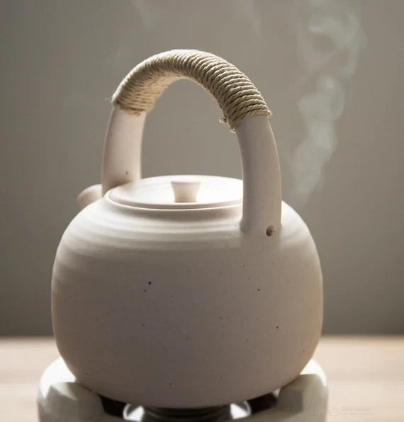 This is a pottery kettle