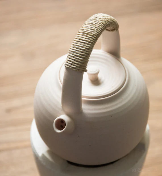 This is a pottery kettle