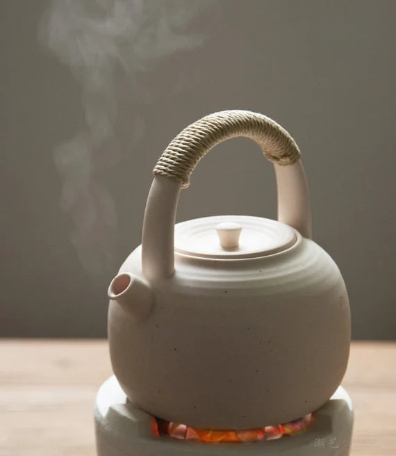 This is a pottery kettle