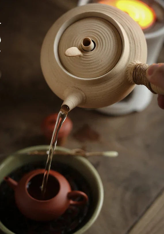 This is a pottery kettle