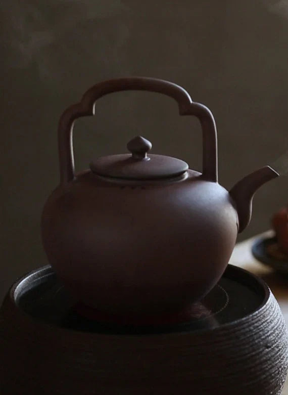 This is a pottery kettle