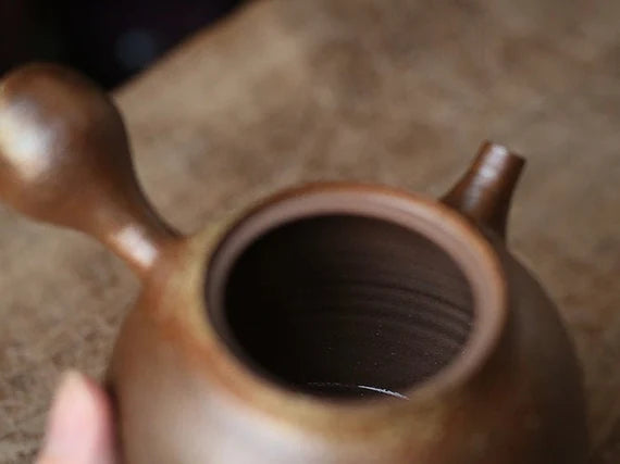 This is a pottery kettle