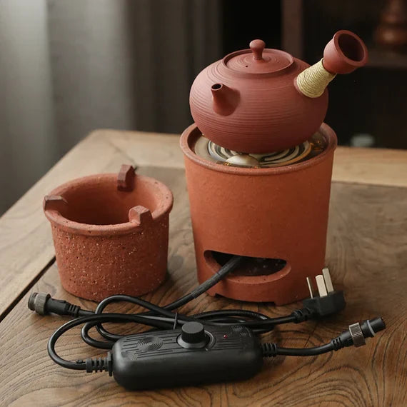 This is a pottery kettle