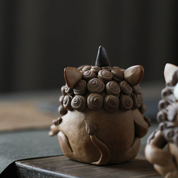 Handmade Tea Pet Incense Holder Orignial Pottery