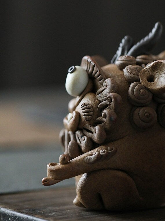 Handmade Tea Pet Incense Holder Orignial Pottery