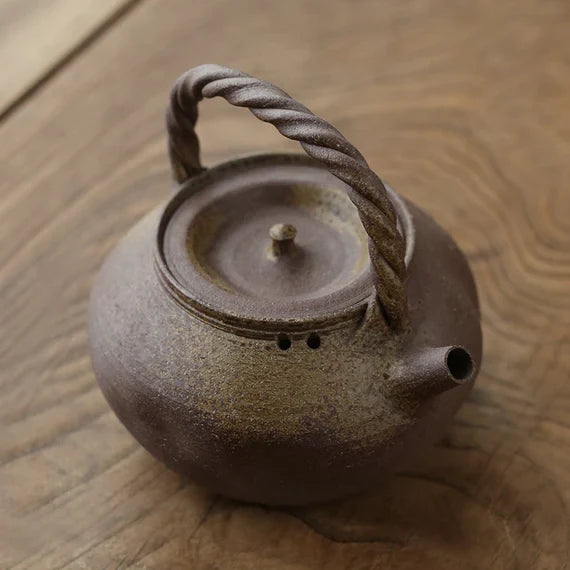 This is a pottery kettle