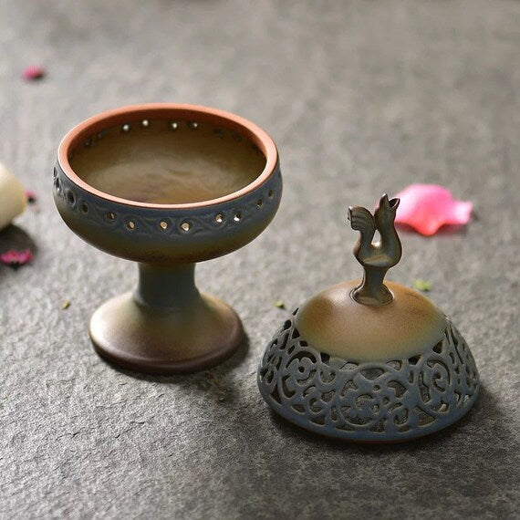 Handmade Incense Burner Original Zen Design Antique Style Chinese Artwor