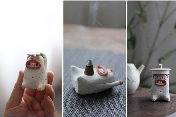 Original Desin Style Tea Pet Incense Holder Jingdezhen Ceramic Incense Holder