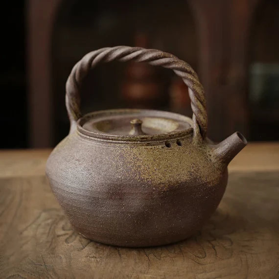 This is a pottery kettle