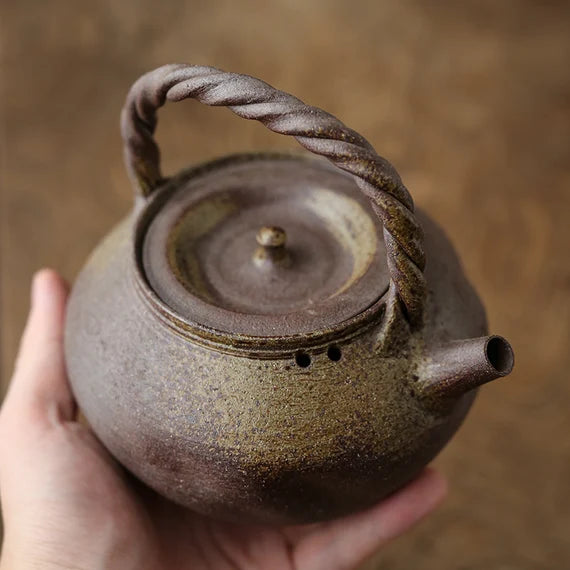 This is a pottery kettle