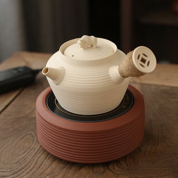 This is a pottery kettle