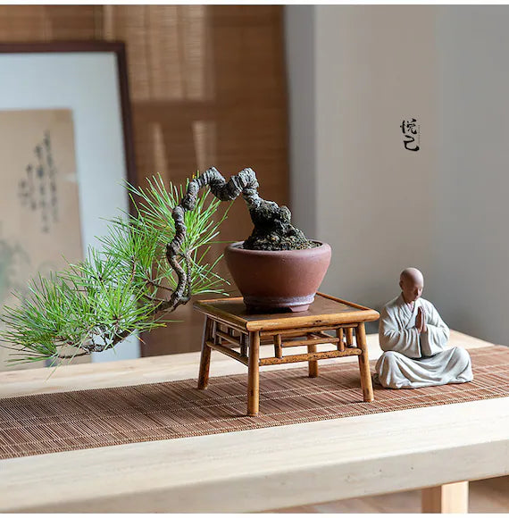 Chinese Zen Mini Monk Sculpture Tea Pet Classic Cermony Style