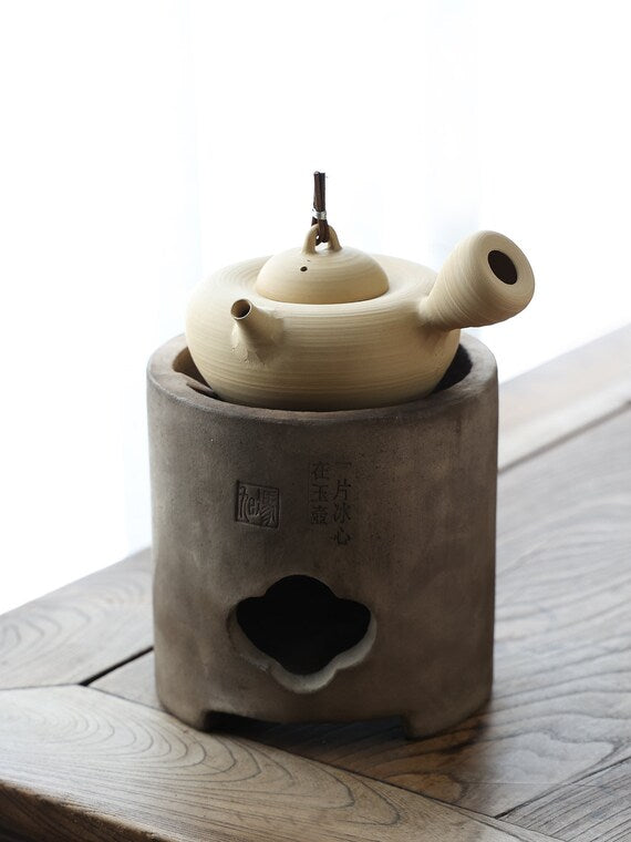 This is a pottery kettle