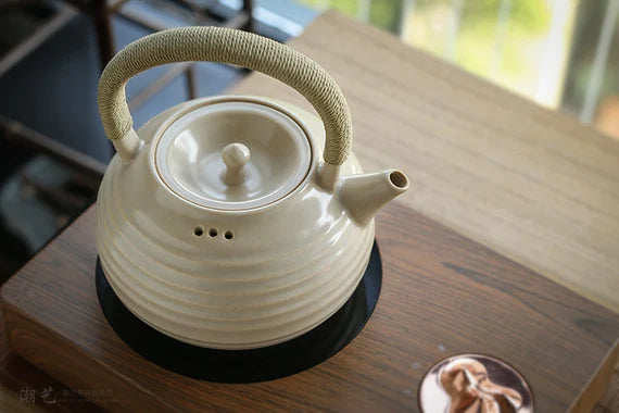 This is a ceramic kettle