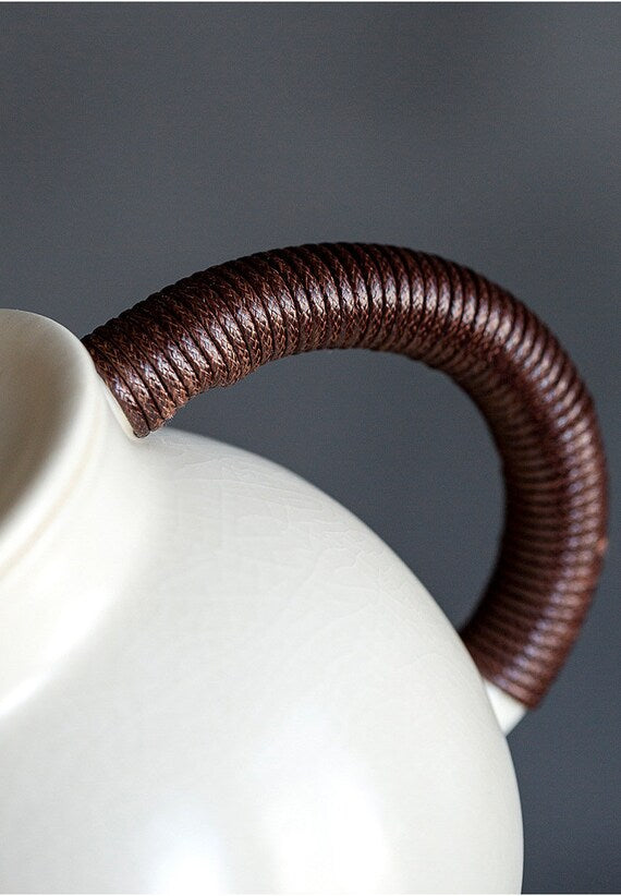 This is a ceramic kettle