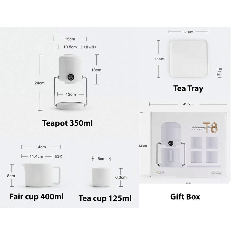 this is an automatic ceramic teapot warmer set