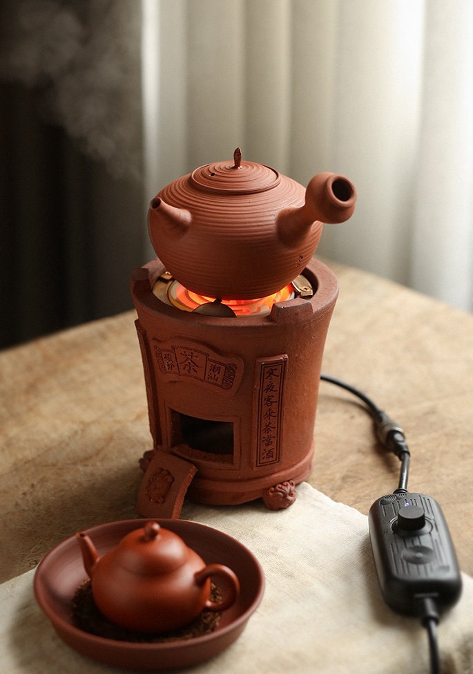 This is a pottery electric stove