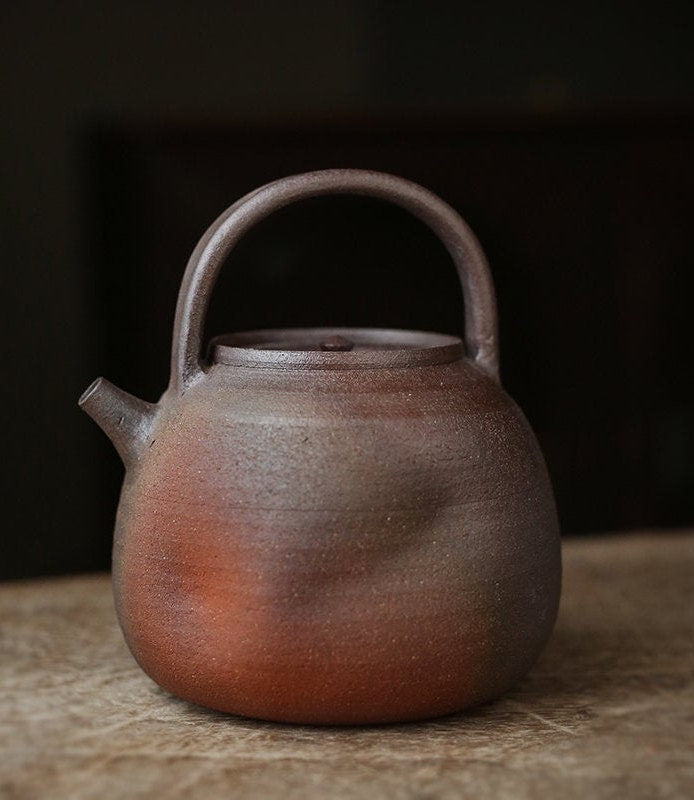 This is a pottery kettle