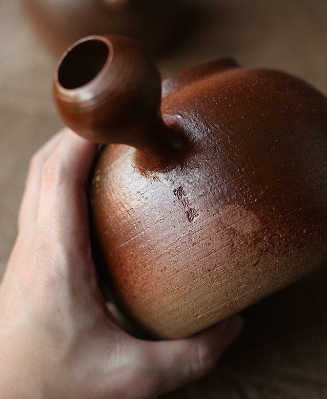 This is a pottery kettle